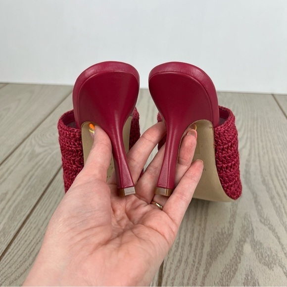 Marc Fisher LTD Women's Dako Woven Sandals 8.5M Medium Pink $140 - Picture 6 of 8